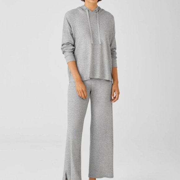 Eileen Fisher Cozy Waffle Knit Hooded Top  Sz XXS - Picture 3 of 14